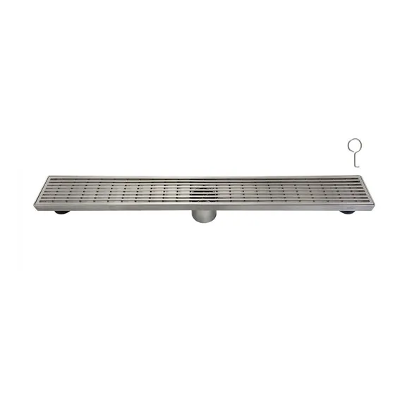 Desague Rectangular Rejilla Fundicion Pacifico 61cmx7,5cm Fp