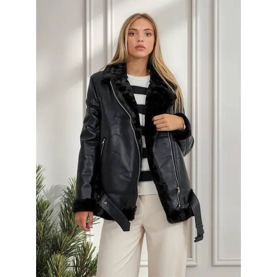 Campera Gamulan 100% De Corderito Importada Talle S Al 2xl