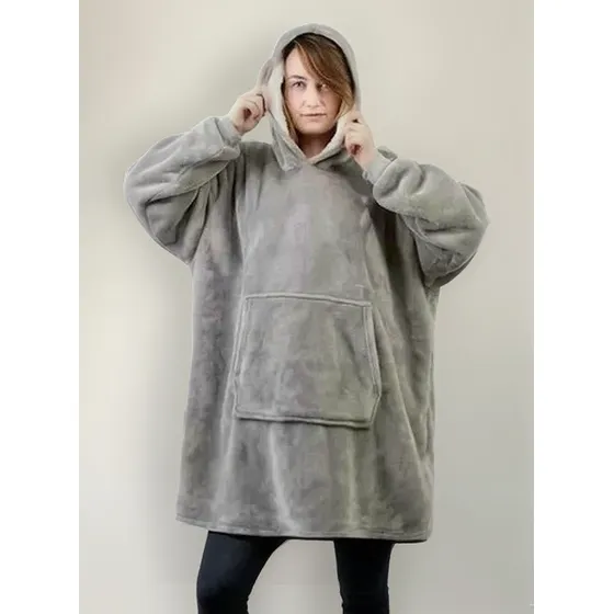 Polerones Felpa Con Capucha Manta Polar Bata Frazada
