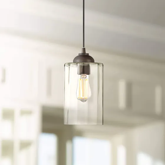 I Euro Hawthorne 5 1 4 Ancho Bronce Led Mini Colgante