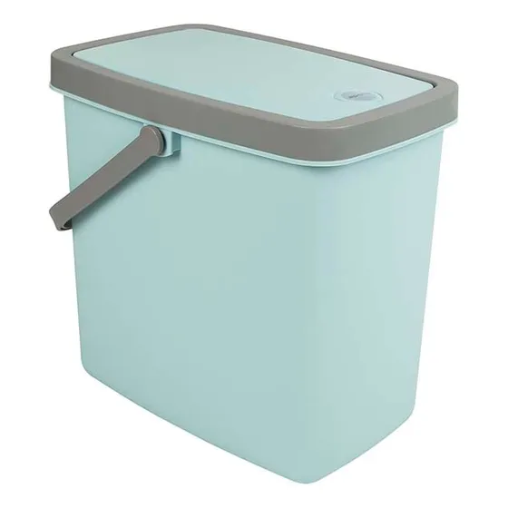 Papelera Con Tapa  Push 8 Lts. Mor Colores Surtidos