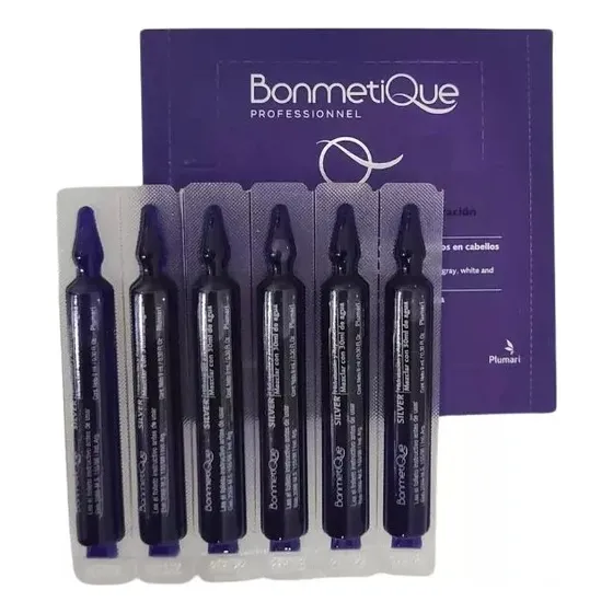 Ampolla Silver 1+3 Bonmetique Neutraliza Reflejos Caja X6
