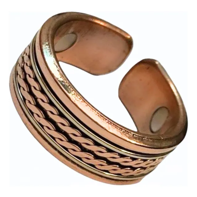 Anillo Magnético Vitalidad De Cobre Puro Unisex