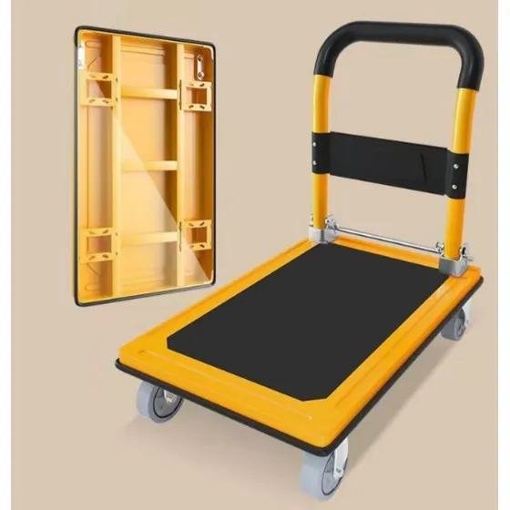 Carrito Plataforma Plegable De Carga 300kg Con Silenciador