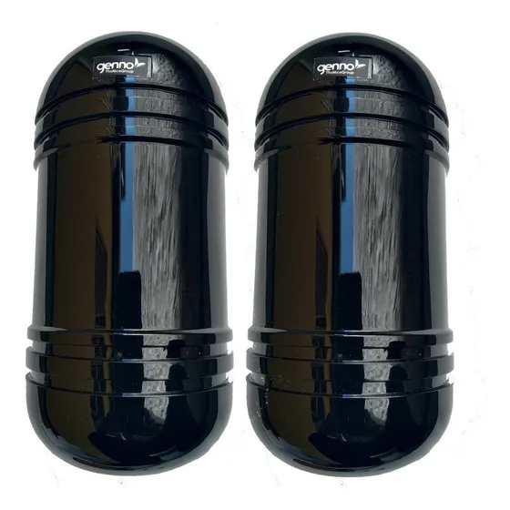 Sensores Activos Atack Black 2 Feixes 100mts De Alcance