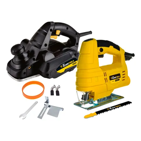 Plaina Elétrica Profissional 780w + Serra Tico Tico 110v