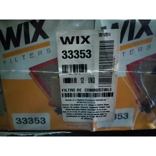 Filtro Gasoil Combustible Wix 33353 Tractores Case / Encavas