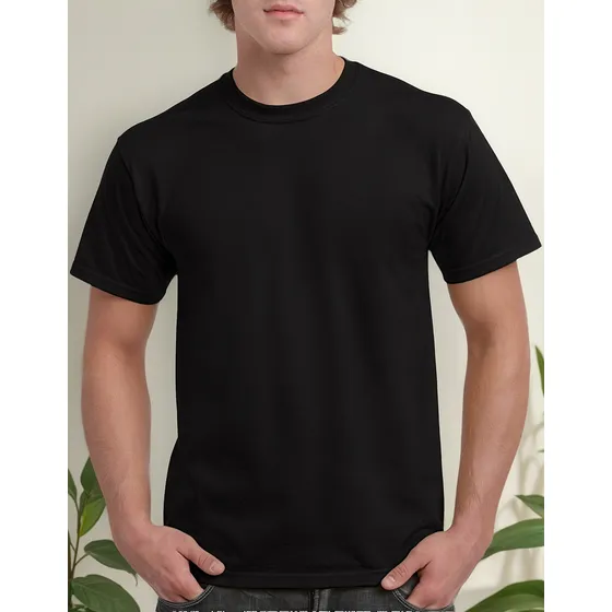 Playera Gildan Caballero Cuello Redondo Mod 5000 Algodón 
