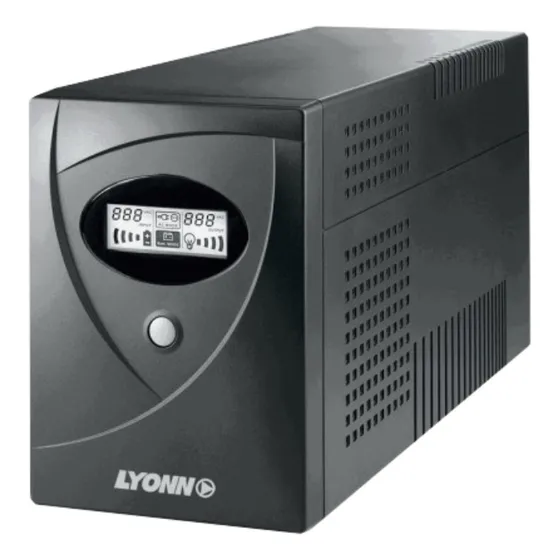 Ups + Estabilizador Lyonn Desire-500 500w 500va + Soft + Usb Color Negro