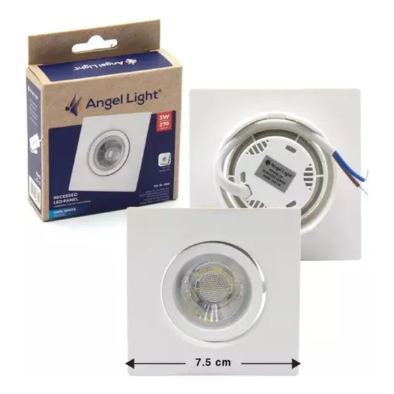 Lámpara Led Spot Ojo De Buey 3w Redonda Empotrar Luz Blanca