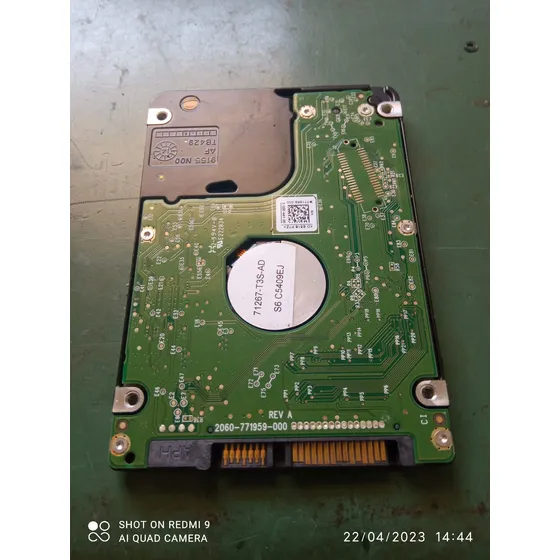 Placa Lógica Hd Notebook Wd Wd5000lpcx Slim
