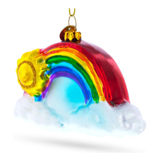 Alevo Arcoiris Y Adornos De Navidad De Vidrio Solar Sonrient Alevo Arcoiris Y Adornos De Navidad De Vidrio Solar Sonrient