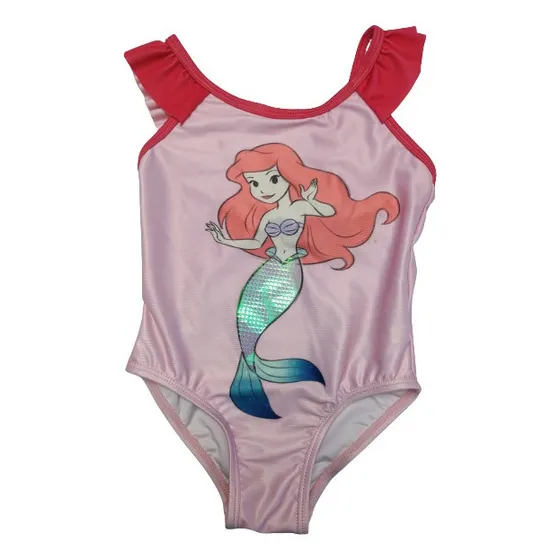 Traje De Baño Completo Para Niña Bebé Ariel Sirenita Rosa