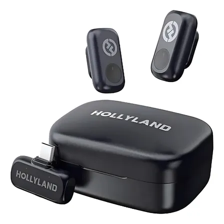 Microfone Hollyland Lark A1 Duo Usb-c Cor Preto Preto