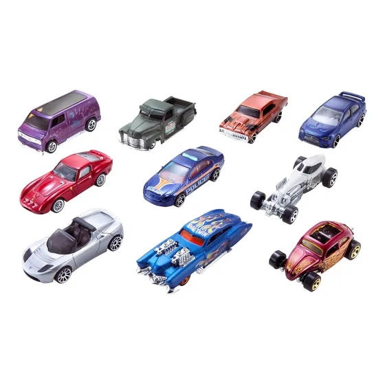 Hot Wheels Die Cast Paquete De 10 Autos
