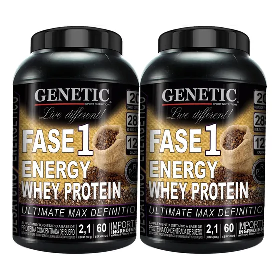 120 Batidos Reemplaza Comidas Con Energía Fase 1 Genetic