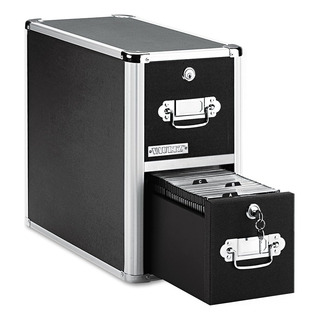Two-drawer Cd File Cabinet, Holds 330 Folders/120 Slim/... Two-drawer Cd File Cabinet, Holds 330 Folders/120 Slim/...