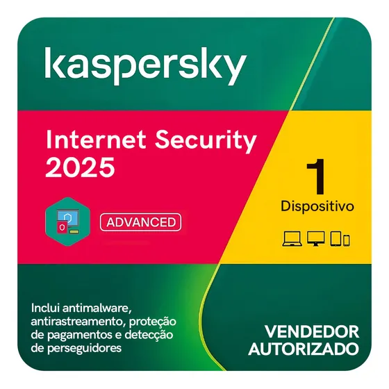 Dispositivo antivírus Kaspersky Internet Security 1 ano 1