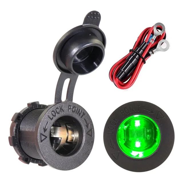 Enchufe Encendedor Toma Corriente 12v 24v Luz Led Auto Moto