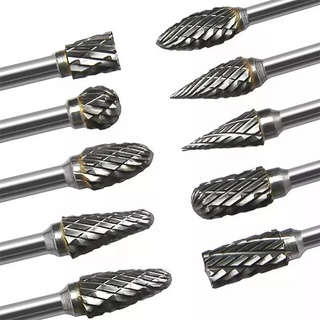 10 Brocas De Fresado De Tungsteno Para Grabar Y Pulir Acero 10 Brocas De Fresado De Tungsteno Para Grabar Y Pulir Acero