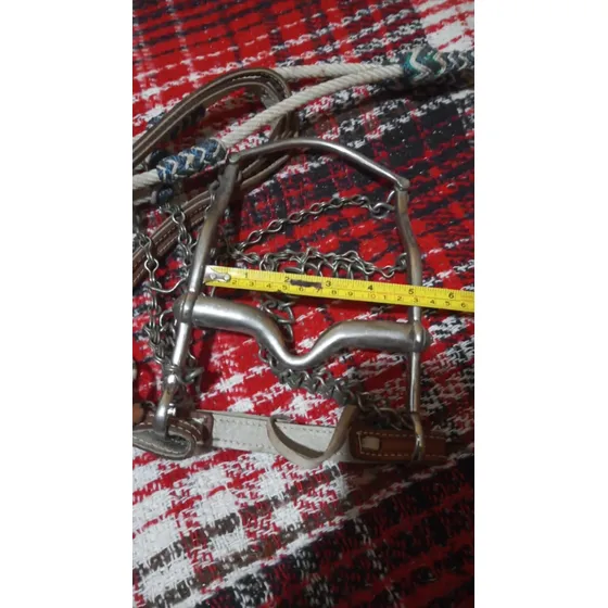 Antiguo Freno De Hierro 12.5 Cm Bocado  Para Caballo