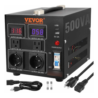 Transformador Convertidor De Voltaje 110v-220v 500w Transformador Convertidor De Voltaje 110v-220v 500w