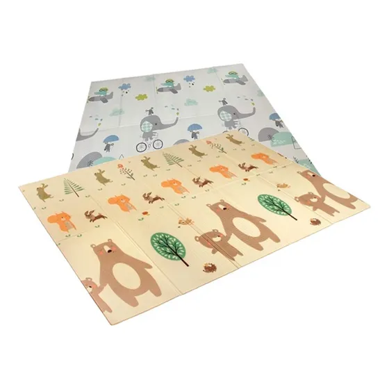 Zoop Toys Tapete Dobrável Infantil Dupla Face Térmico Emborrachado Animais