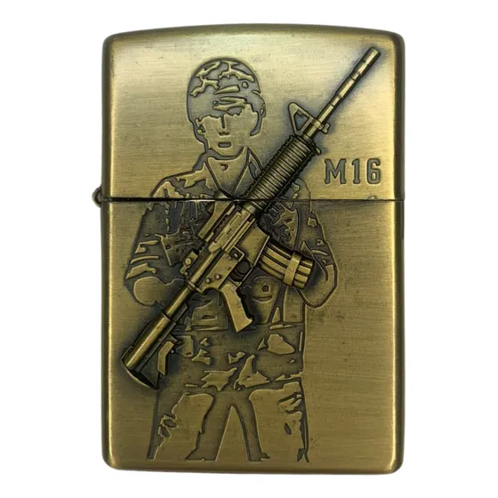 Isqueiro Antigo Acendedor Pistola Clássica Personalizado