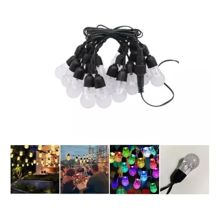 Luces Guirnalda 20led Bombilla 5m Navidad Fiesta Luces Blanco Calido - 263025 C616