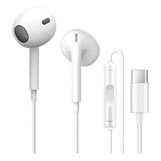 Audífonos Con Cable Tipo C Manos Libres Para Samsung Huawei Xiaomi Motorola Oppo Vivo Oneplus Para iPhone 15/16 In-ear Auriculares con chip digital Varmi