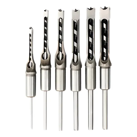 Set De 6 Brocas Cuadradas Para Carpinteria 6.4 - 16mm