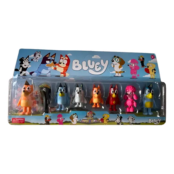 Set Figuras Bluey Y Bingo 8 Personajes Genérico