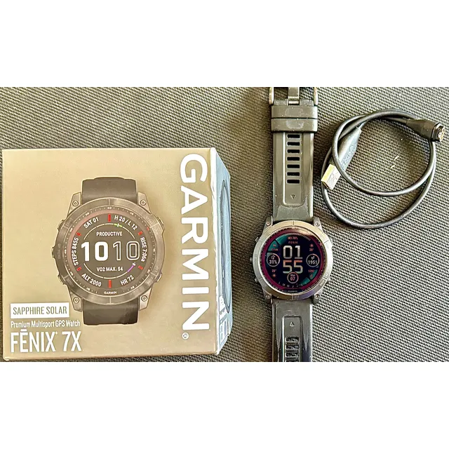 Garmin Fnix7xpro Sapphire , Gps , Linterna, Carga Solar