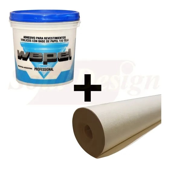 Combo 5 Rollo Papel Base + 5 Kg Adhesivo Wepel Soul