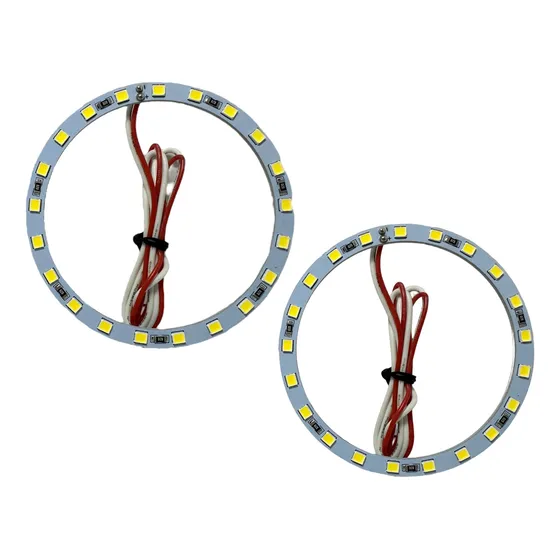 Par Arillo Ojo Angel 21 Led 7 Cm Luz Blanca