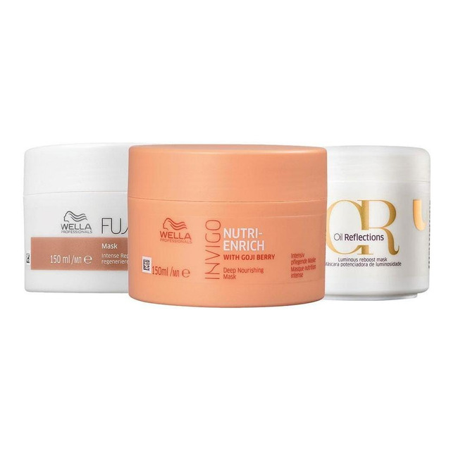 Kit De Cronograma Capilar Wella Home Care - 3 Produtos Kit De Cronograma Capilar Wella Home Care - 3 Produtos