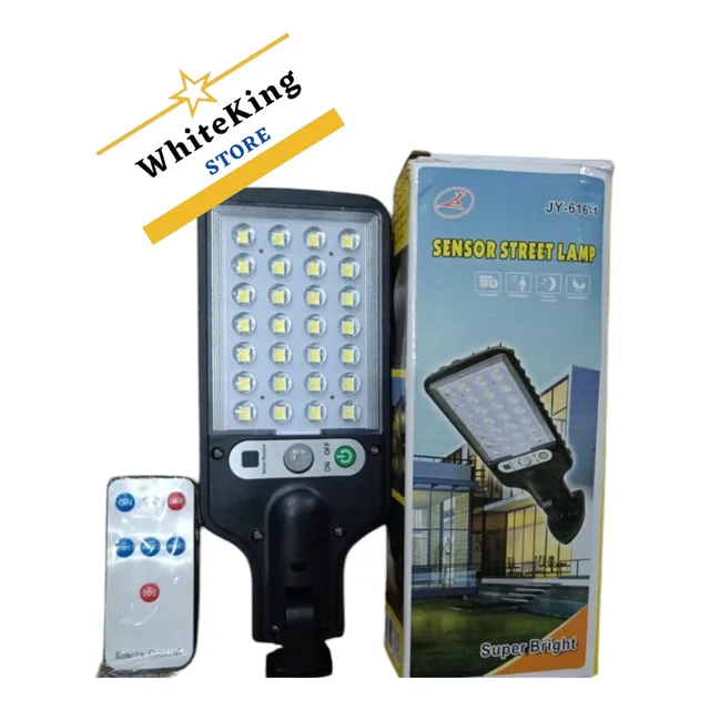 Lampara Led Panel Solar Control Sensor Movimiento Luces Luz