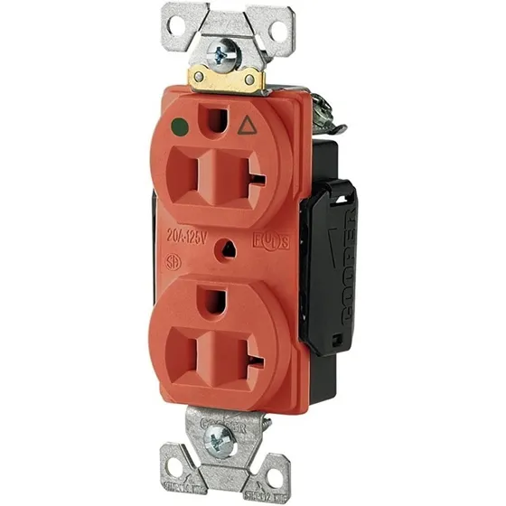 Toma Corriente Doble Hg 2p+t 20a 120v Cooper 8300rn 5-20r