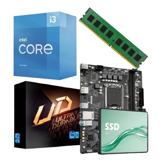 Combo Actualización Pc Intel I3 14100f + 16 Gb + Ssd 512gb