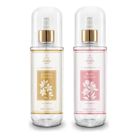 Kit 2x Body Splash Aura Golden + Belle 200ml Floral Promoção