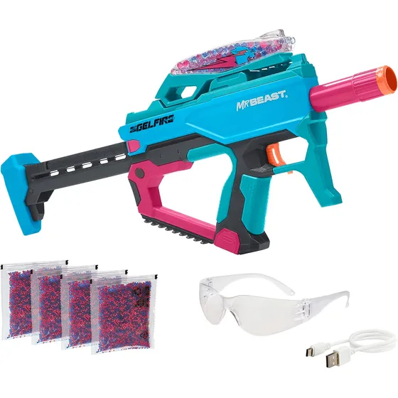 Nerf Pro Gelfire X Mrbeast: Bláster Full Auto Con 20mil Rond