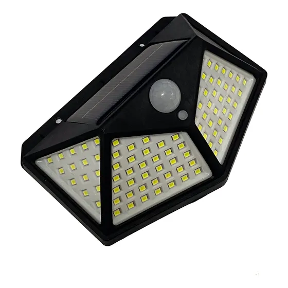 Lámpara Led 270 Grados Intemperie Solar Sensor Movimiento