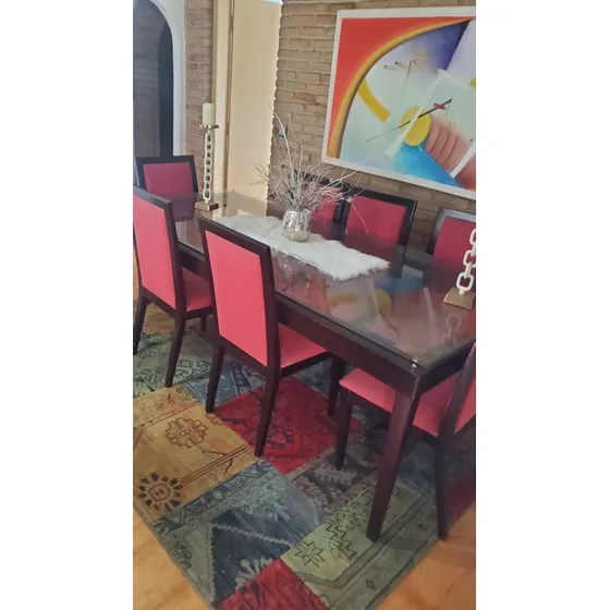 Mesa Com 7 Cadeiras  Usada