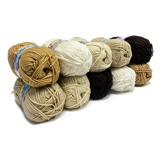 Lana Nachito Cashmilon Tonos Tierra 4/7 X Kilo Tejido Suave Color Colores Tierra