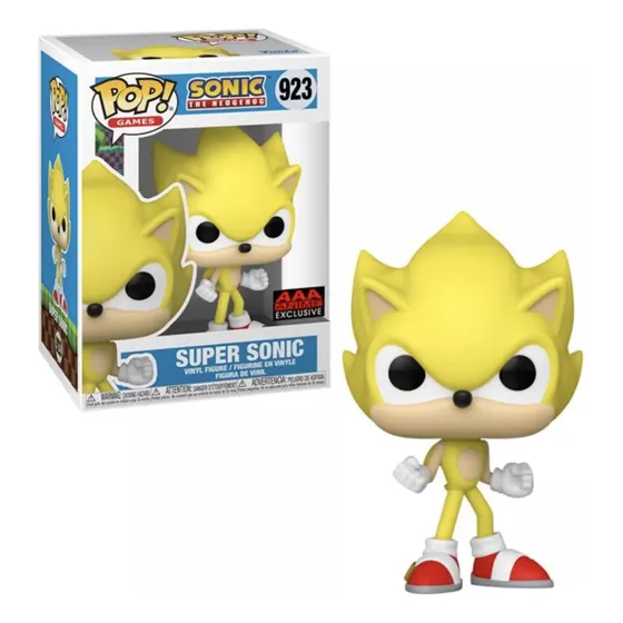 Super Sonic Funko Pop Sonic The Hedgehog 923 Exclusivo