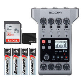 Zoom Podtrak P4 Grabador De Podcast Multipista Portatil +... Zoom Podtrak P4 Grabador De Podcast Multipista Portatil +...