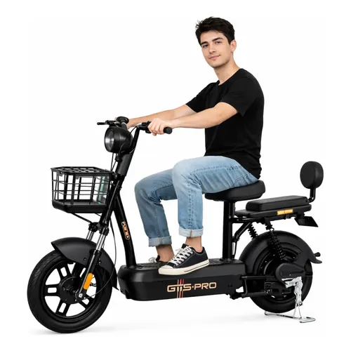 Bicicleta Elétrica Scooter Bike Moto 500w Vermelha 42km/h