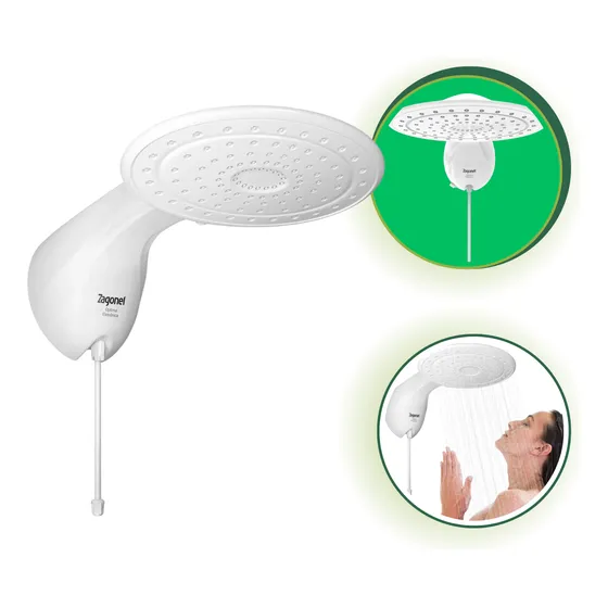 Ducha Eletrônica Optima Ombro A Ombro 7700w 220v Zagonel