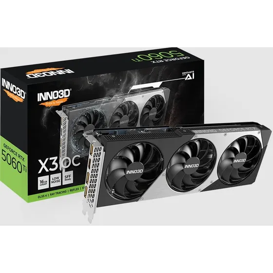 Mercado Livre Gpu Inno3d Geforce Rtx 5060 Ti 16gb 128bits Gddr7 X3 Oc image