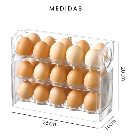 Porta Huevos Original Cocina Organizador Nevera 30un Huevera